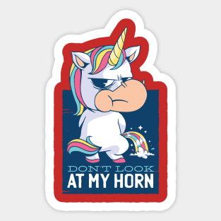 ANGRY UNICORN Sticker